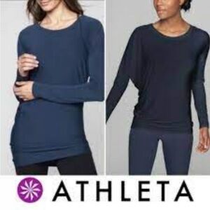 Athleta XS Long Sleeve Asymmetrical Athleisure Tunic Top